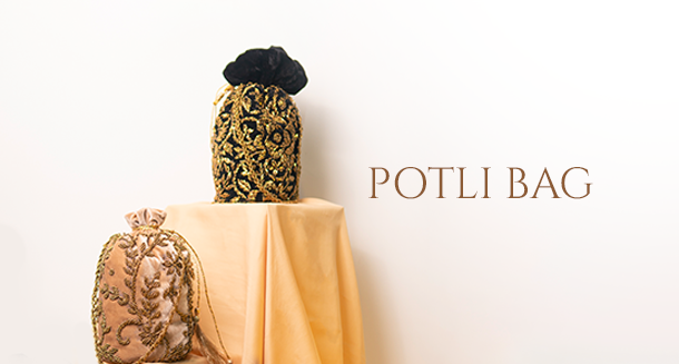 hand made potli bags for bride