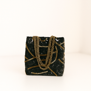 Black and Golden Sequin