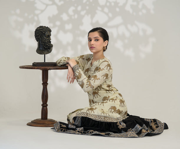 block print unstitched dresses for women online in Pakistan