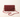Paradise clutch/ handembriodered/ deep red