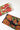 Orange flowers / handembriodered clutch
