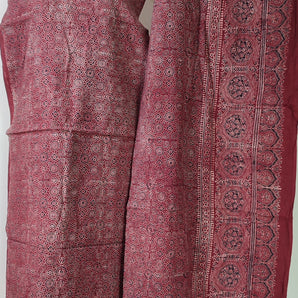 Mah jabeen hand block printed suit three piece