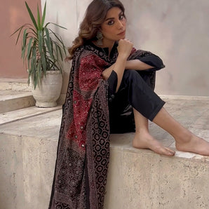 Ajrak shawl online discount