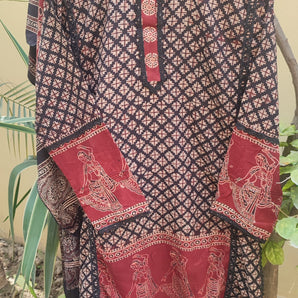 Ajrak kurta