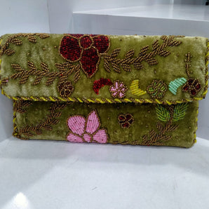 Hand Embroidered Clutch