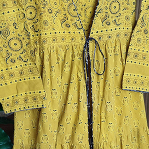 Hand Block Printed Gown